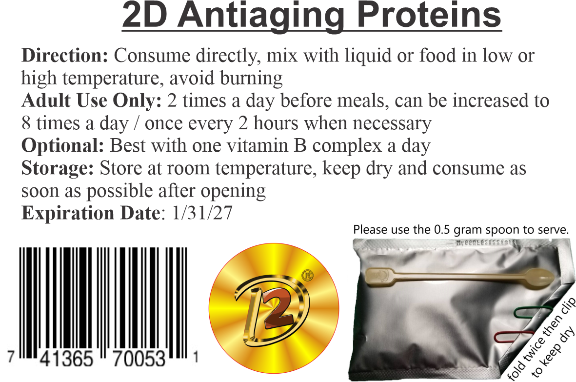 2D Antiaging Proteins